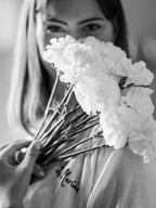 Peignoir mariage brodé