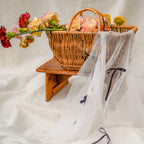 Voile EVJF – Accessoire EVJF nœuds satin brodés | Team Bride