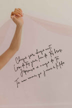 Voile de mariée coloré – Poème & fleurs en soie