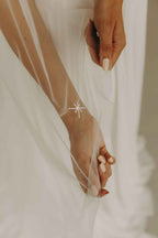 Voile long – Signes du zodiaque et étoiles brodés