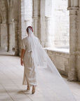 Voile de mariée en tulle avec perles brodées