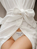 Peignoir mariage brodé