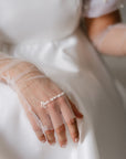 Mitaines de mariage en tulle brodées – Personnalisation au choix