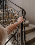 Mitaines de mariage en tulle avec perles brodées