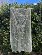 Panneau de bienvenue mariage brodé