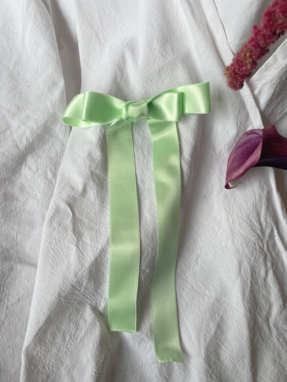 Nœud en satin pour cheveux – EVJF &amp; mariage | Accessoire Team Bride