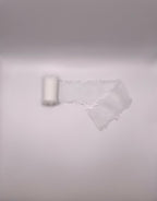 Ruban mariage brodé – Personnalisable & brodé à la main (un côté brodé)