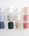 Ruban bouquet de mariée – Personnalisable & brodé à la main (initiales)