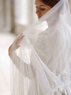 Voile de mariée uni avec perles - Prudie